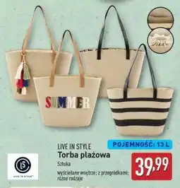 ALDI LIVE IN STYLE Torba plażowa oferta