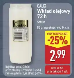 ALDI CALIX Wkład olejowy 72 h oferta