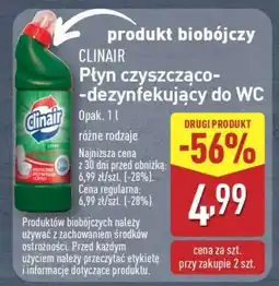 ALDI CLINAIR Płyn czyszcząco-dezynfekujący do WC oferta