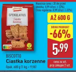 ALDI BISCOTTO Ciastka korzenne oferta
