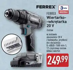 ALDI FERREX Wiertarko-wkrętarka 20 V oferta