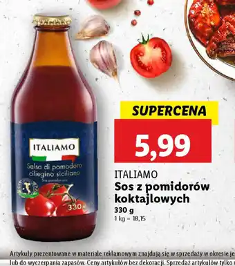 Lidl Sos z pomidorów koktajlowych ITALIAMO oferta