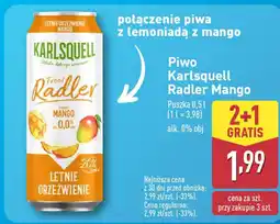ALDI Piwo Karlsquell Radler Mango oferta