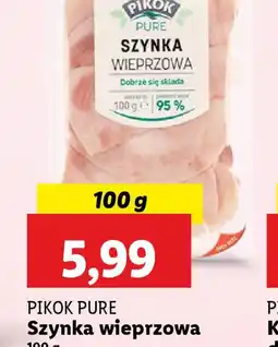 Lidl Szynka wieprzowa Pikok Pure oferta