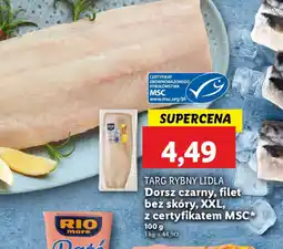 Lidl Dorsz czarny, filet bez skóry, XXL oferta