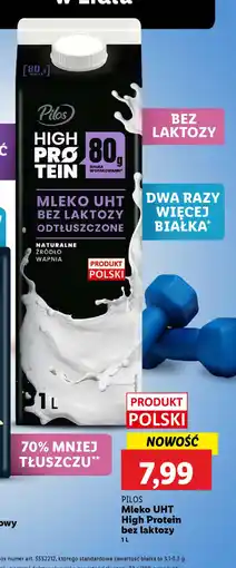 Lidl Mleko UHT High Protein bez laktozy Pilos oferta