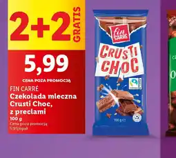 Lidl Czekolada mleczna Crusti Choc z preclami Fin Carre oferta