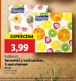 Lidl Serwetki z nadrukiem Floralys oferta