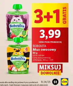 Lidl Mus owocowy BoboVita oferta