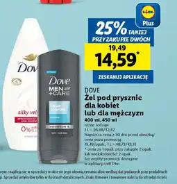Lidl Zel pod prysznic Dove oferta