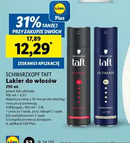 Lidl Lakier do włosów Schwarzkopf Taft oferta
