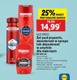 Lidl Old Spice żel pod prysznic, dezodorant w sprayu lub dezodorant w sztyfcie dla mężczyzn oferta