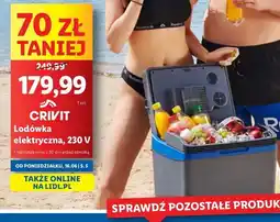 Lidl Lodówka turystczna 230 v Crivit Pro oferta
