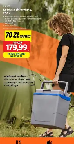 Lidl Lodówka turystyczna 29 l Crivit oferta