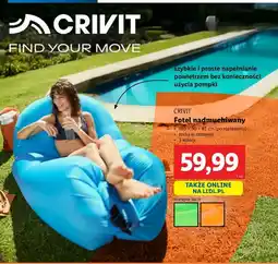 Lidl Fotel plażowy dmuchany Crivit oferta