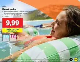 Lidl Hamak wodny Crivit oferta