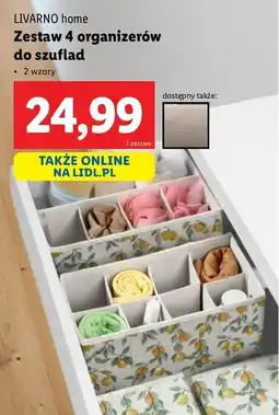 Lidl Zestaw organizerów do szuflad Livarno Home oferta