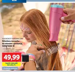 Lidl Suszarka do włosów składana z jonizacją Silvercrest oferta
