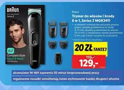 Lidl Trymer do włosów i brody 6w1 mgk3411 Braun oferta