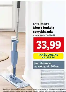 Lidl Mop do podłogi z funkcją spryskiwania Livarno Home oferta