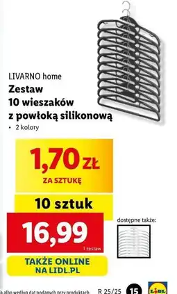 Lidl Wieszaki na ubrania Livarno Home oferta