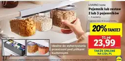 Lidl Pojemnik do przechowywania żywności 2 l Livarno Home oferta