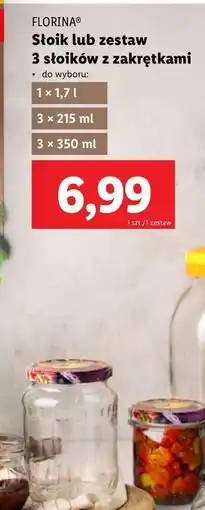 Lidl Słoik z nakrętką 1.7 l Florina (Florentyna) oferta