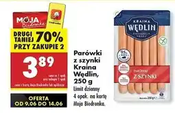 Biedronka Parówki z szynki Kraina Wędlin oferta
