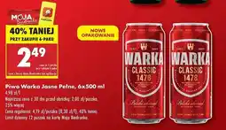 Biedronka Piwo Warka oferta
