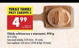 Biedronka Chleb orkiszowy z ziarnami oferta