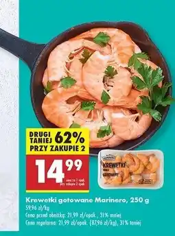 Biedronka Krewetki białe gotowane Marinero oferta