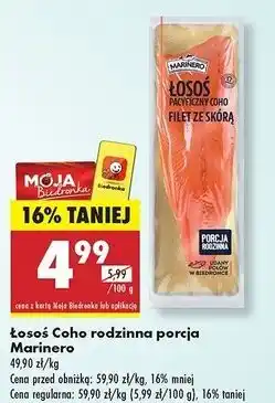 Biedronka Łosoś coho Marinero oferta
