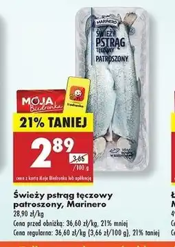 Biedronka Pstrąg tęczowy patroszony Marinero oferta