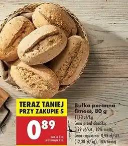 Biedronka Bułka poranna fitness oferta