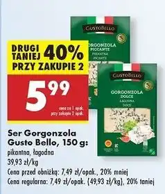 Biedronka Gorgonzola łagodna Gustobello oferta