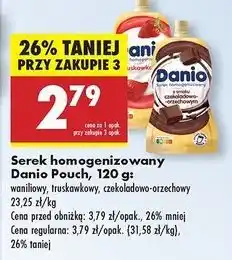 Serek czekoladowo-orzechowy saszetka Danone Danio