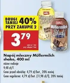 Biedronka Napój mleczny hazelnut cream dream Mullermilch Shake oferta