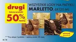 Biedronka Lody na patyku lava Marletto oferta