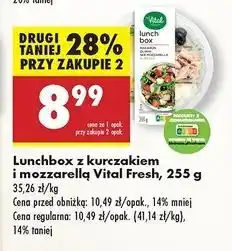 Biedronka Lunchbox z mozzarellą i kurczakiem Vital Fresh oferta
