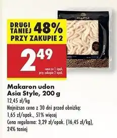 Biedronka Makaron udon Asia Style oferta