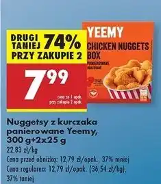 Biedronka Box nuggetsy z kurczaka + 2 sosy 25 g Yeemy oferta