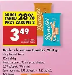 Biedronka Rurki z kremem kokos Bonitki oferta