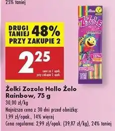Biedronka Żelki rainbow Mieszko Zozole Hello Żelo oferta