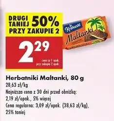 Biedronka Herbatniki Krakuski Maltanki oferta