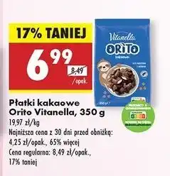 Biedronka Płatki kakaowe orito Vitanella oferta