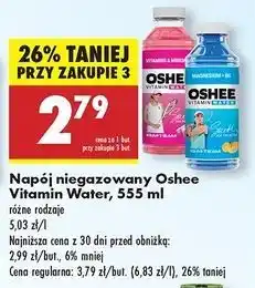 Biedronka Napój magnez+b6 Oshee Vitamin Water oferta