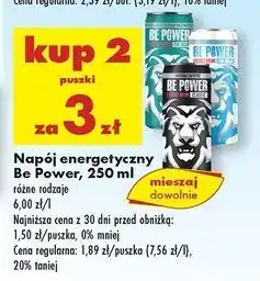 Biedronka Napój energetyczny sugar free Be Power oferta