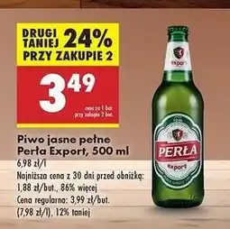 Biedronka Piwo Perła Export oferta