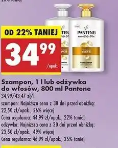 Biedronka Odżywka do włosów intensive repair Pantene Pro-V oferta