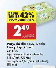 Biedronka Patyczki dla niemowląt Dada oferta
